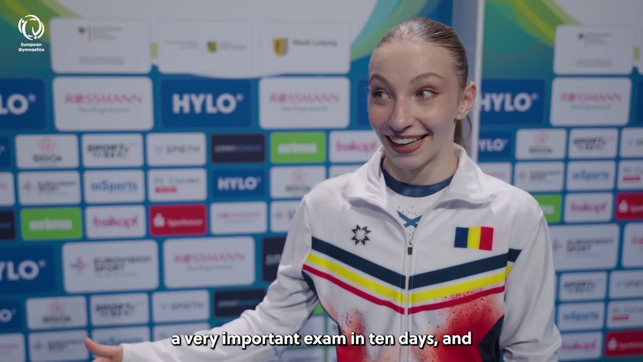 2025 Artistic Europeans - Ana Barbosu (ROU) interview after floor gold