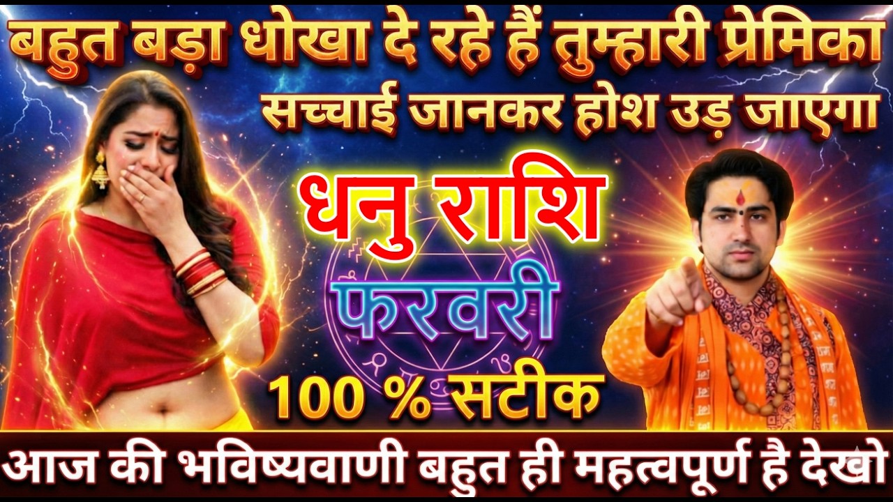 धनु राशि बहुत बड़ा धोखा दे रहे हैं तुम्हारी प्रेमिका सच्चाई जानकर होश उड़ जाएगा