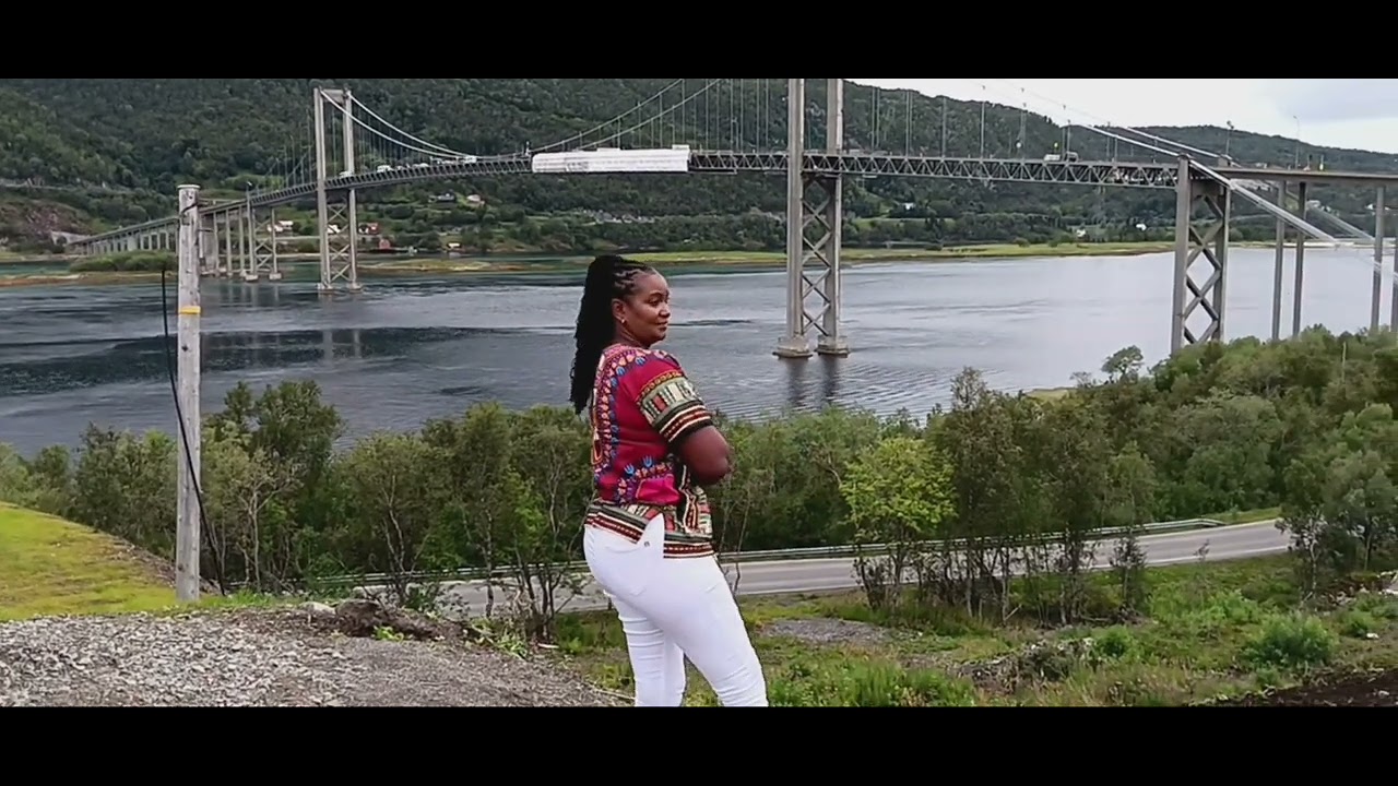 Sortlandsbrua bridge and Tjeldsund Bridge in Northern Norway