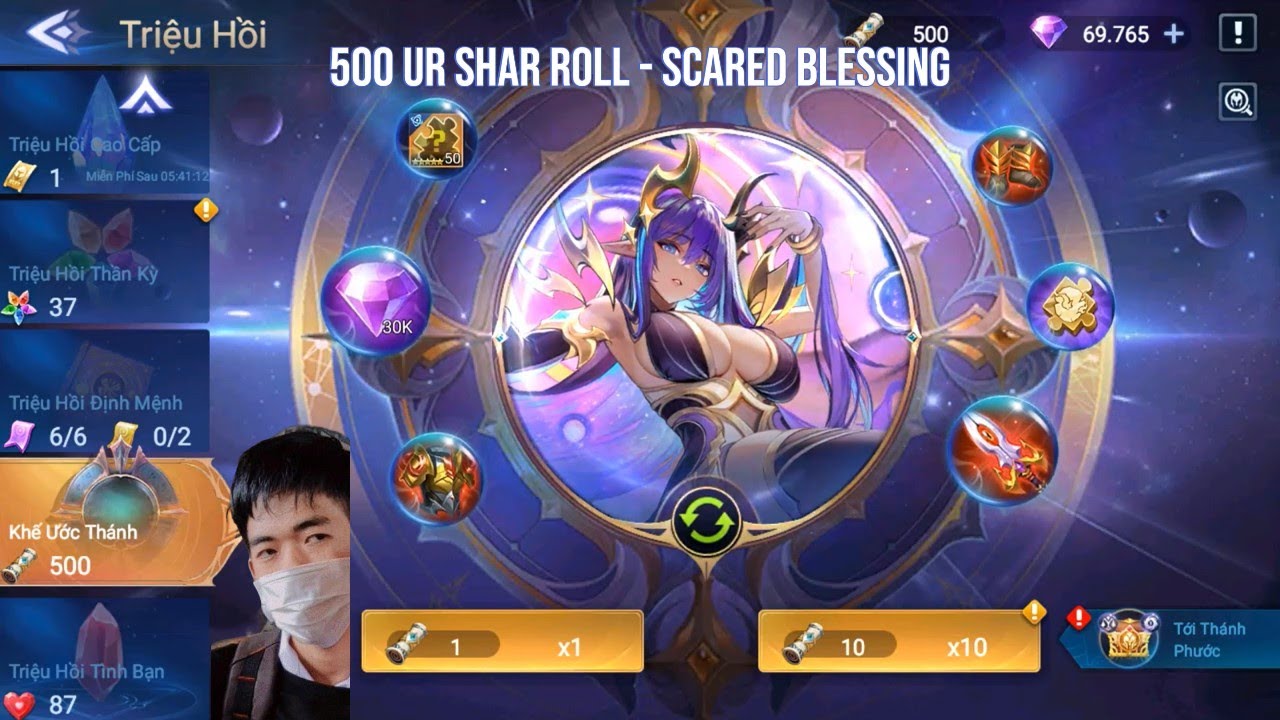 500 UR Shar Roll Scared Blessing - Mobile Legends Adventure