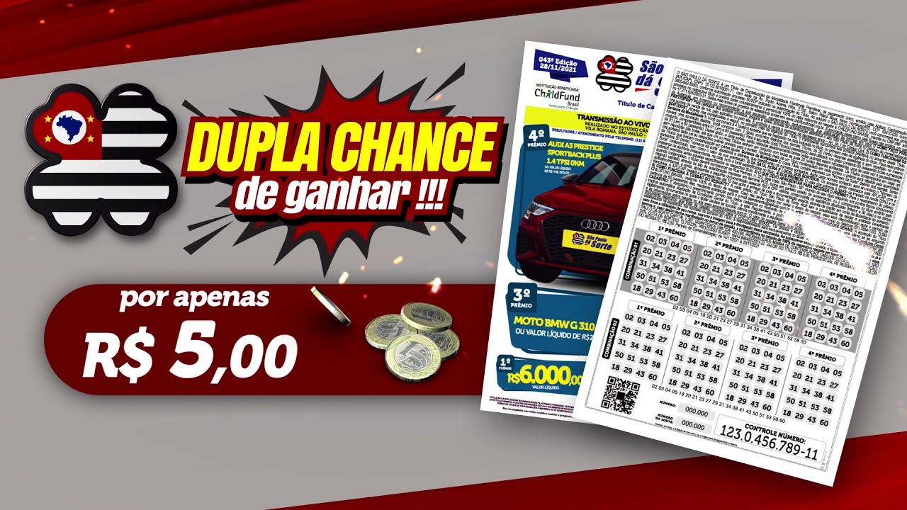 INSTITUCIONAL | DUPLA CHANCE DE GANHAR &Eacute; NO S&Atilde;O PAULO D&Aacute; SORTE