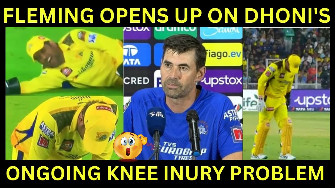 'He is nursing a knee injury'- Stephen Fleming opens up on MS Dhoni's fitness.