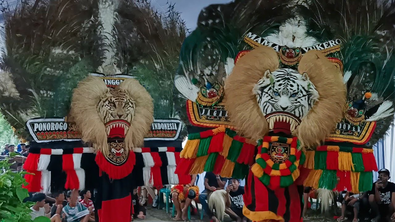 SPEKTAKULER ‼️ BARONGAN REOG PONOROGO TERBESAR GEGERKAN DESA TANJUNGSARI JENANGAN