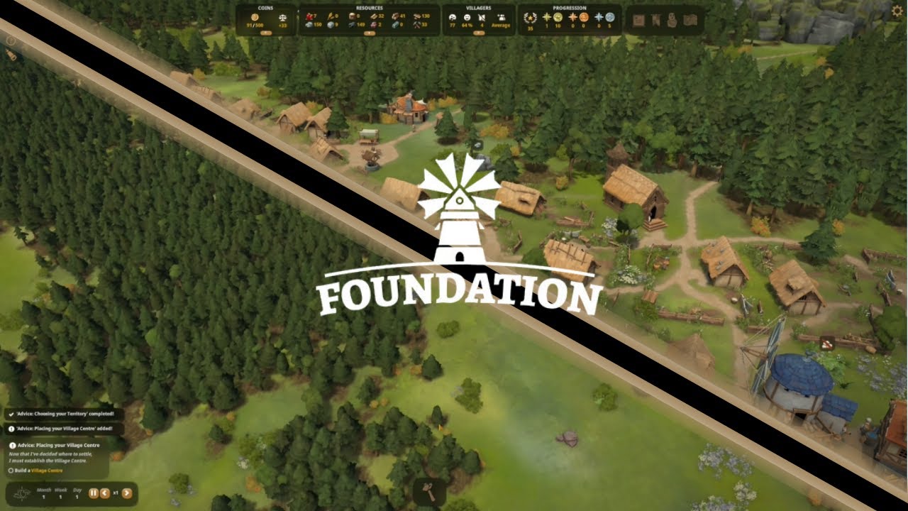 Foundation | Year 1 — Cozy No-Commentary Playthrough
