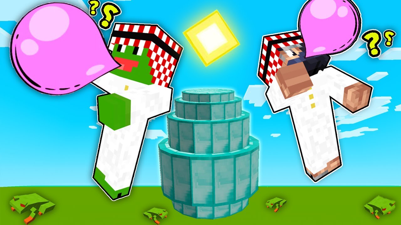 ماين كرافت : تحدي سباق اكبر علكة 🍬😋🍭 @Rahumi