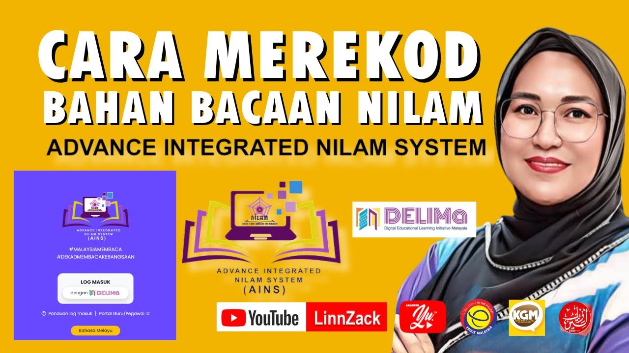 Cara log in dan merekodkan bahan bacaan NILAM di Advance integrated Nilam System (AINS) DELIMa 2.0