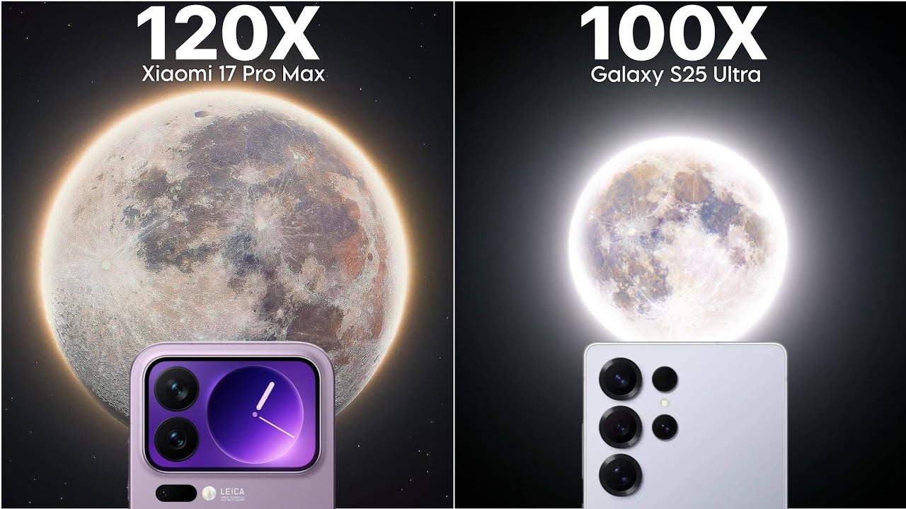 Сравнительный тест Live Zoom между Xiaomi 17 Pro Max и Samsung Galaxy S25 Ultra