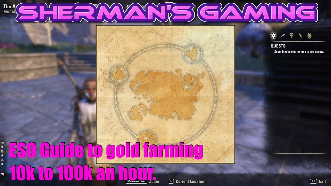 ESO Guide to gold farming 10k to 100k an hour.