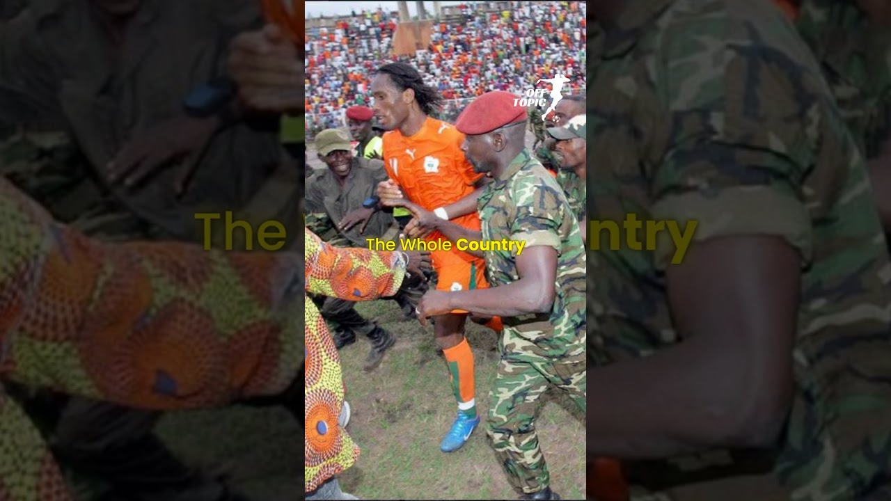 How Didier Drogba Stopped A War 😱😱