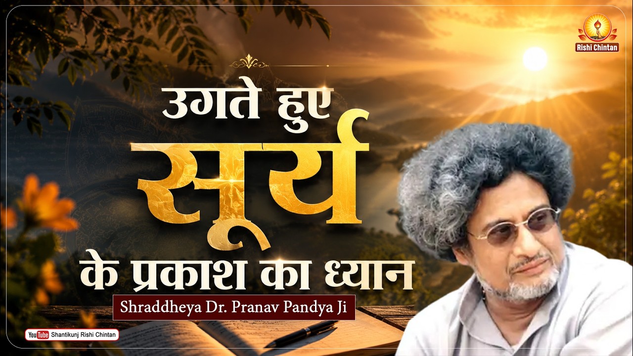 ध्यान:-  उगते हुए सूर्य के प्रकाश का ध्यान | Ugte Huye Surya Ka Dhyan | Shraddheya Dr. Pranav Pandya