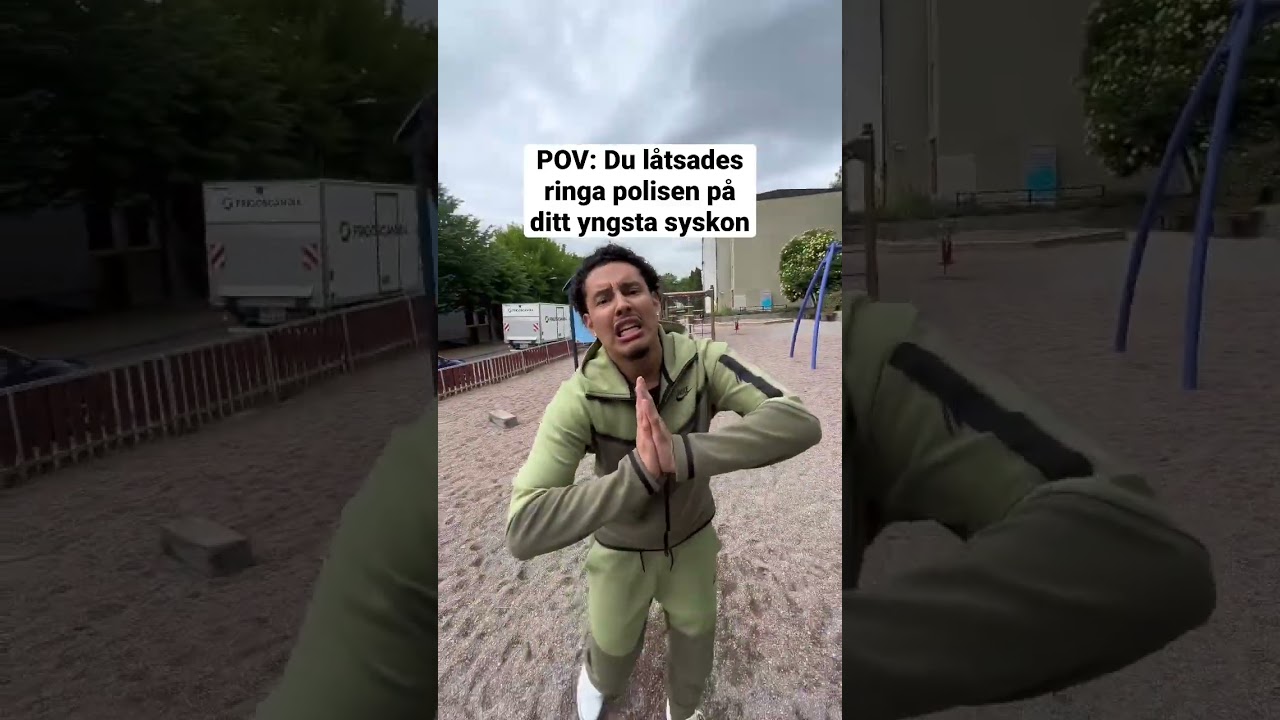 N&auml;r man l&aring;tsades ringa polisen p&aring; sitt yngsta syskon 😂
