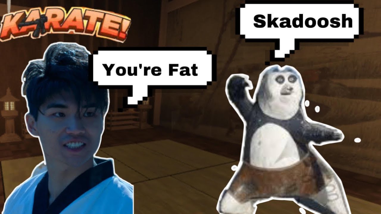 I became KUNG FU PANDA in ROBLOX and got fat shamed by KWON (KARATE)