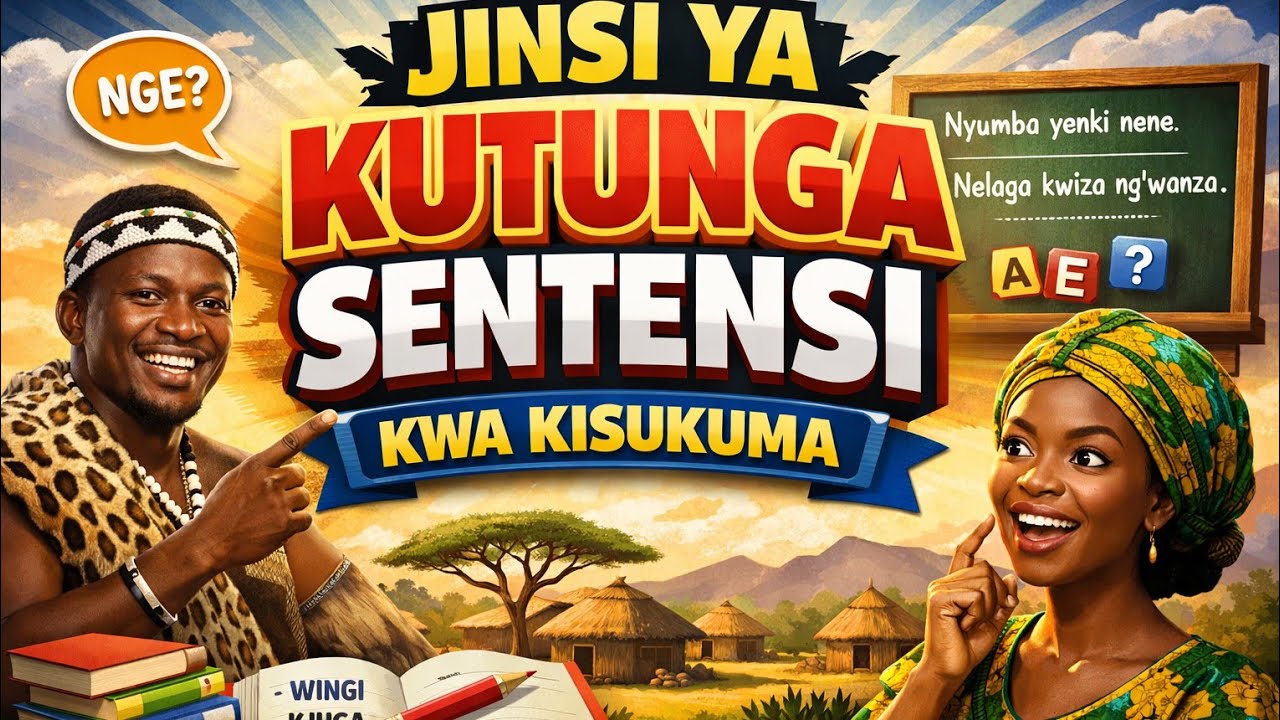 NJIA ZA  KUTUNGA SENTENSI KWA KISUKUMA(HAKUNA ANAEIJUA SIRI HII)~sehemu ya 2