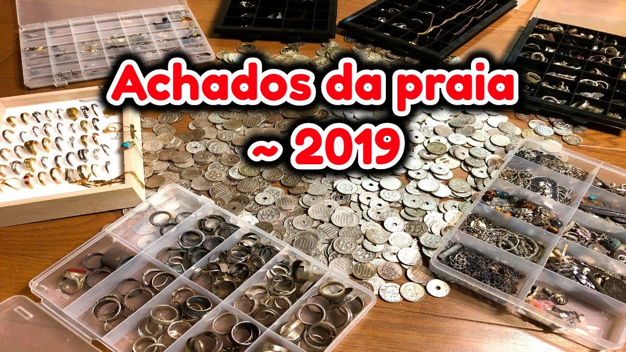Mostrando achados da praia! / Metal detector / 金属探知機