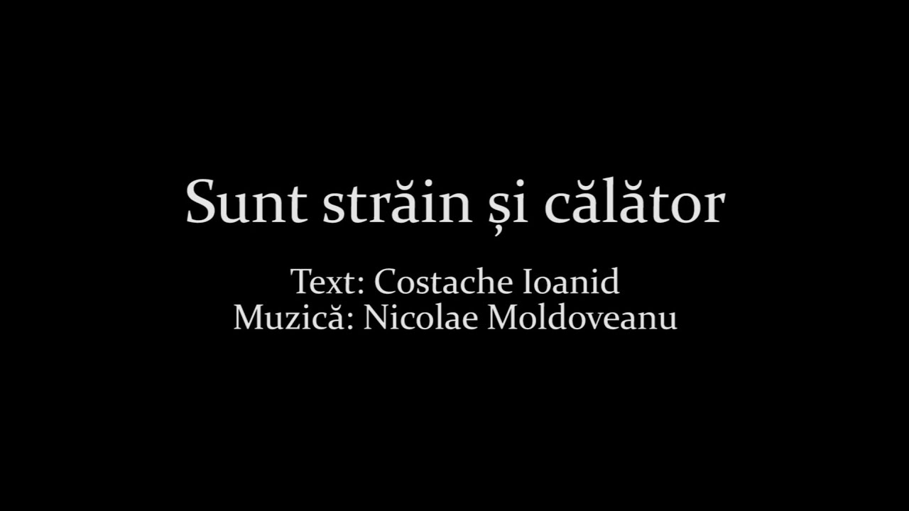 Sunt strain si calator - Costache Ioanid - Nicolae Moldoveanu