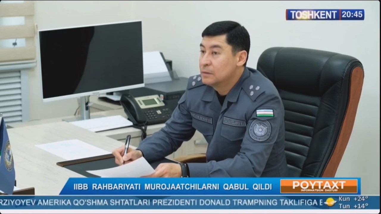 IIBB rahbariyati murojaatchilarni qabul qildi (Toshkent)