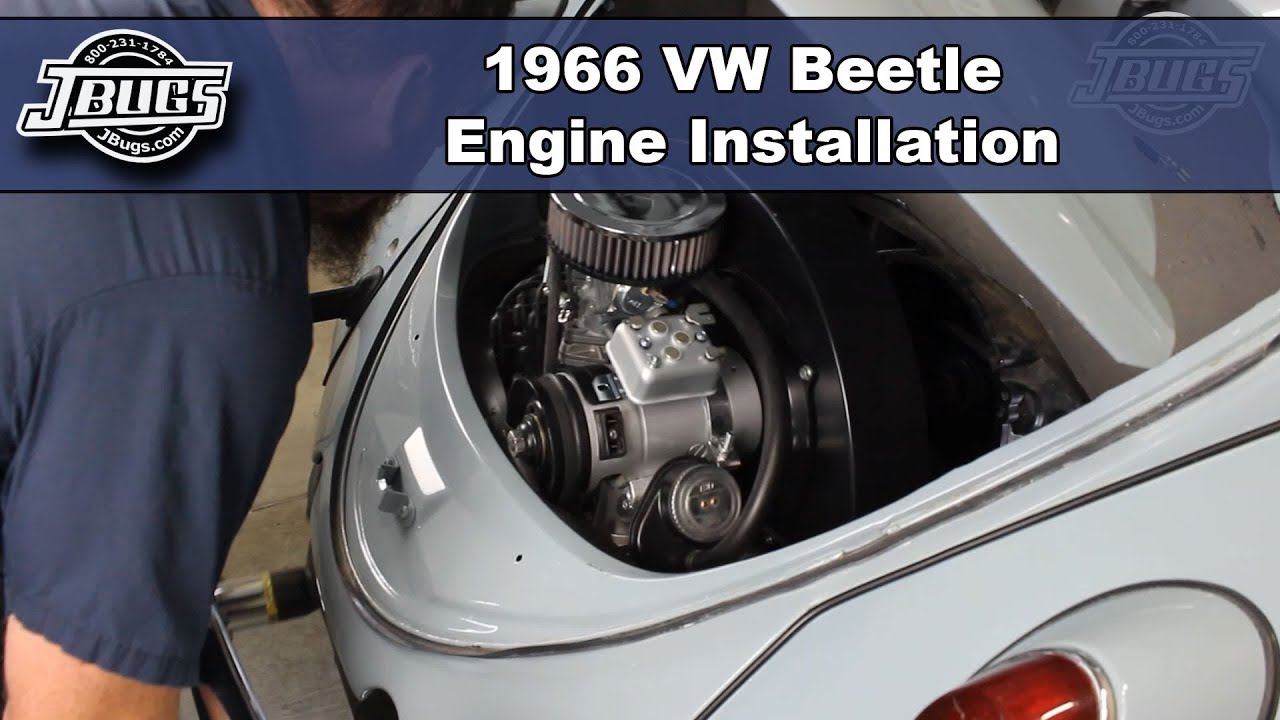 JBugs - 1966 VW Beetle - Engine Installation