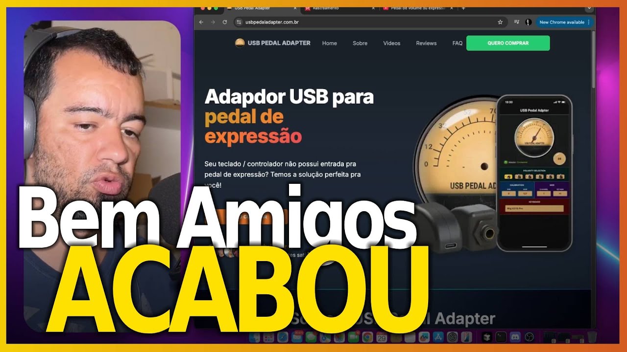 Porque não vou mais fazer o USB Pedal Adapter