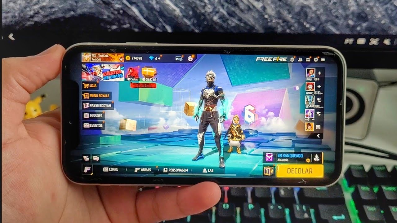 NOVA ATUALIZAÇÃO FREE FIRE NO IPHONE 11 ULTRA 60FPS 🔥🎮
