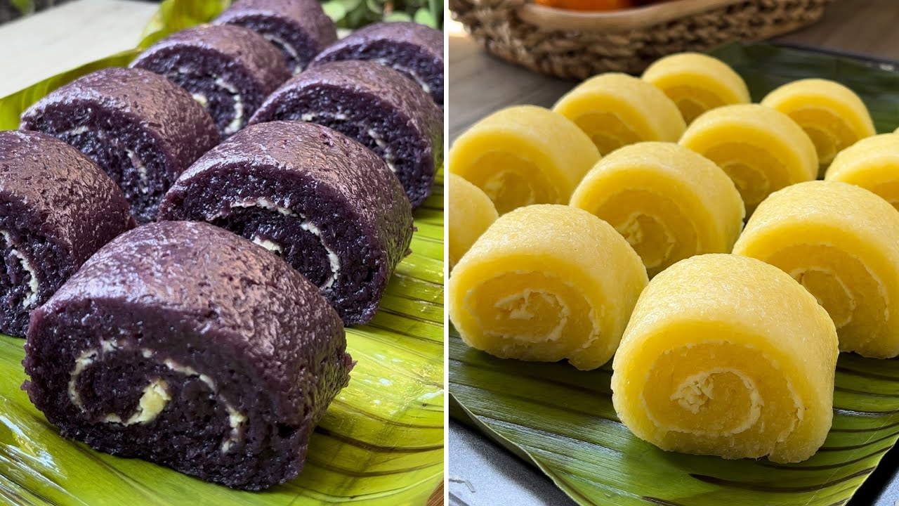 2 Flavored Cassava Roll Cake | 4 Ingredients only! D REAL COOKING