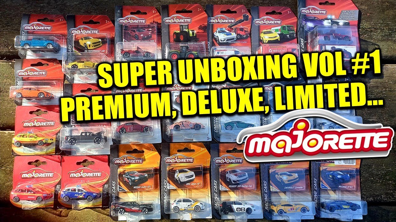 Majorette - Especial Super Unboxing - Más de 20 coches: Premium, Limited, Deluxe, Racing VOLUMEN #1