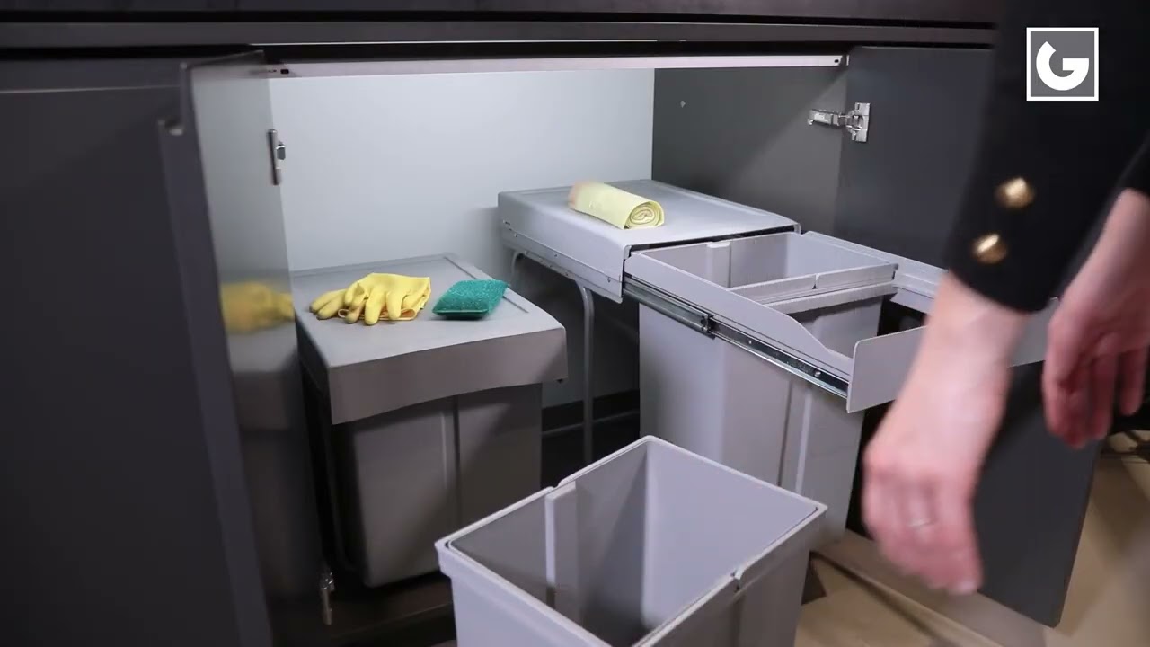 Poubelle coulissante : L’accessoire qui va CHANGER ta cuisine (Poubelle sous évier)