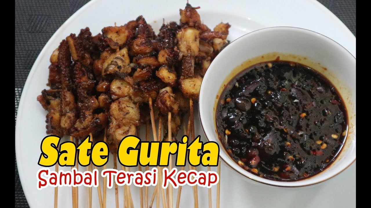 Sate Gurita Kenyal Empuk ‖ Gurita Sambal Terasi Kecap