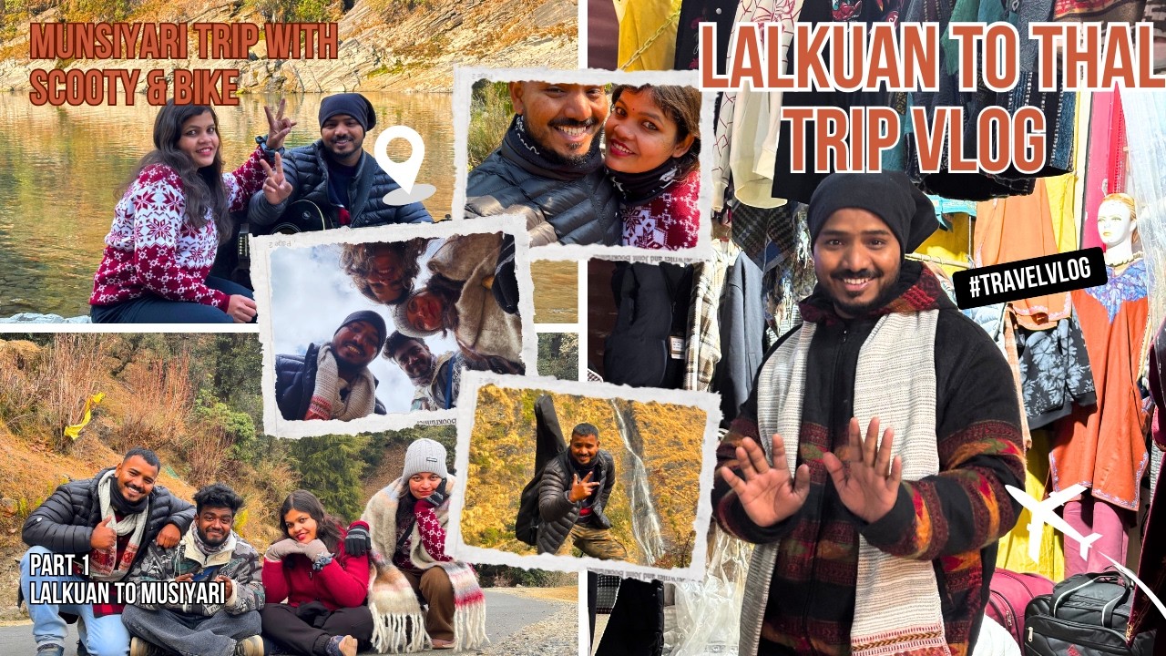 Scooty Skid & Leopard Encounter 🐆Dangerous Mountain Ride Lalkuan to Thal | Part 1 #leopardencounter