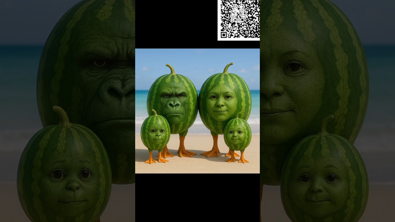 #amazing watermelon animal face??