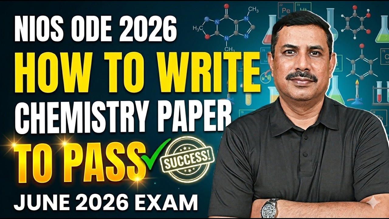 NIOS On Demand Exam 2026 | Exam in June 2026 | How to write Chemistry Paper to pass