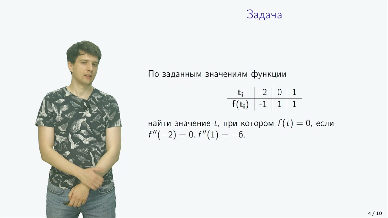 Сплайны (разбор задачи)