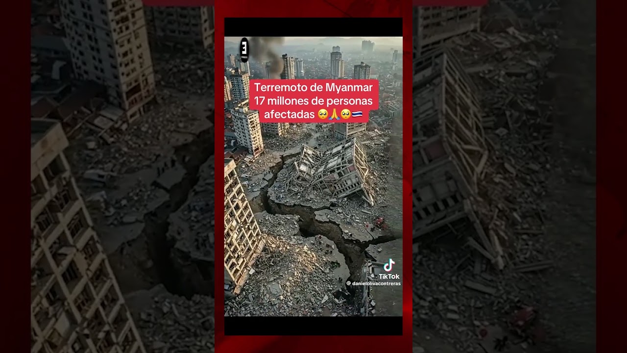 Terremoto en Birmania deja m&aacute;s de 2,000 muertos y miles de heridos
