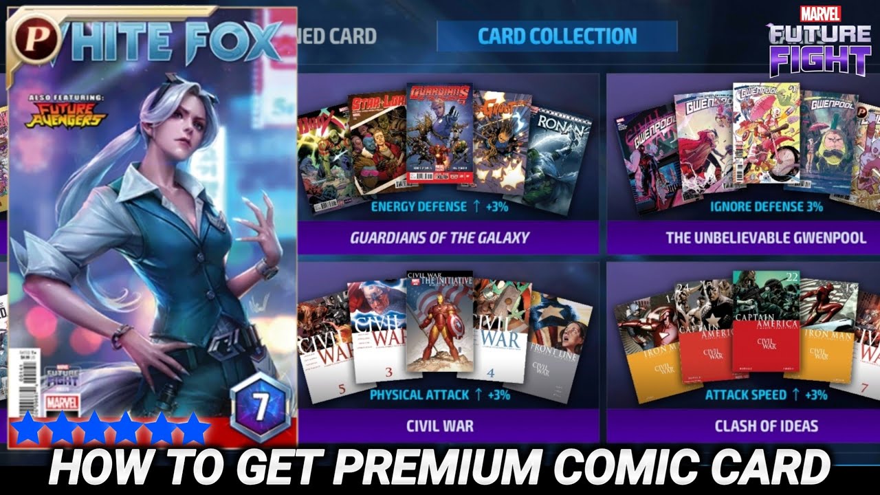 How to farm Premium Comic Card MFF | How to Get Premium Comic Card MFF | Premium Comic Cards MFF