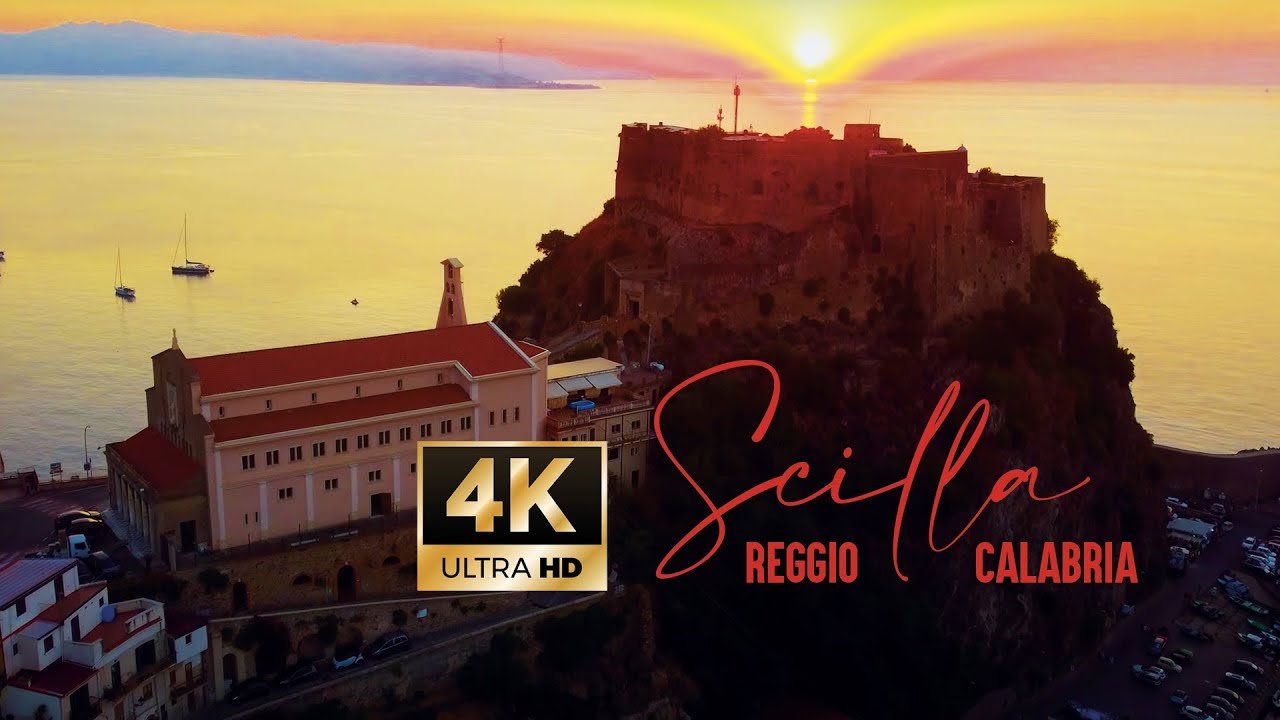 Scilla la piccola Venezia del sud - Calabria mare Reggio Calabria drone 4K HDR