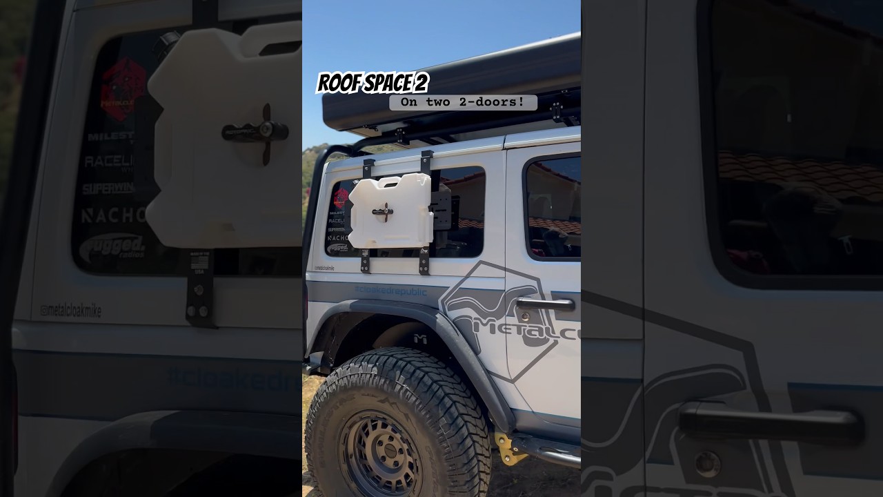 Two , 2-doors Jeep JL&rsquo;s sporting the new Roofspace 2 RTT&rsquo;s