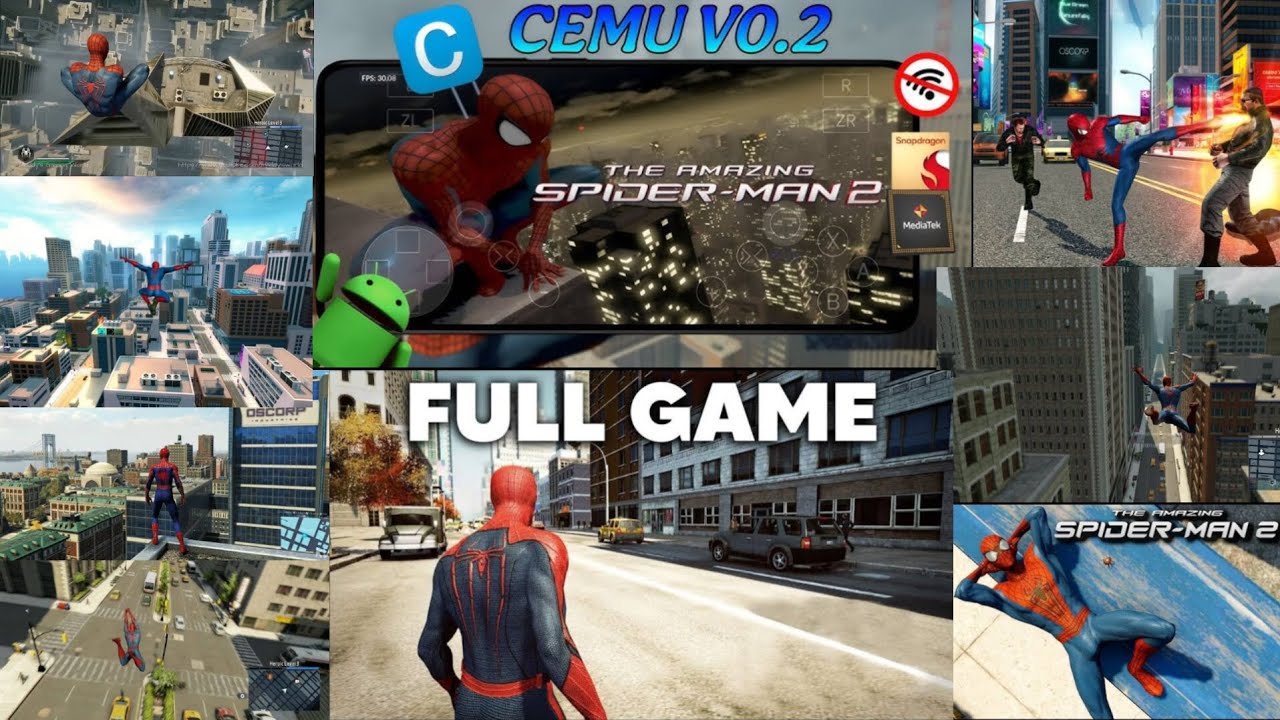 The Amazing Spider-Man 2 Wii U Gameplay & Tutorial on Android Using Cemu Emulator Full Setup Guide