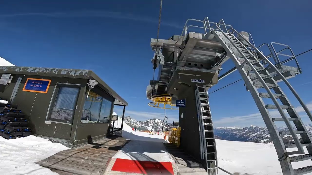 Stubaier Gletsjer 29 april 2022 laatste skidag van het seizoen