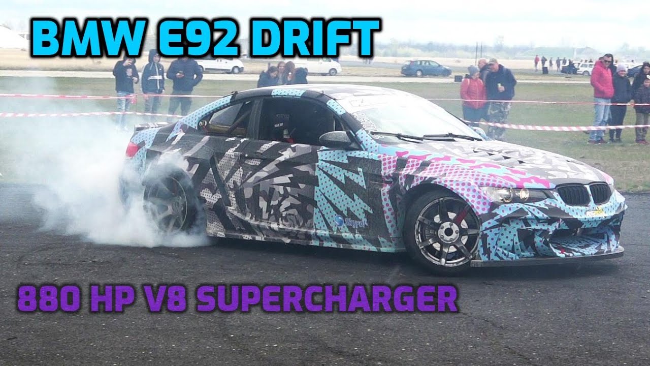 Drift Masters racer Piskolty Kevin - BMW E92 V8 drift video