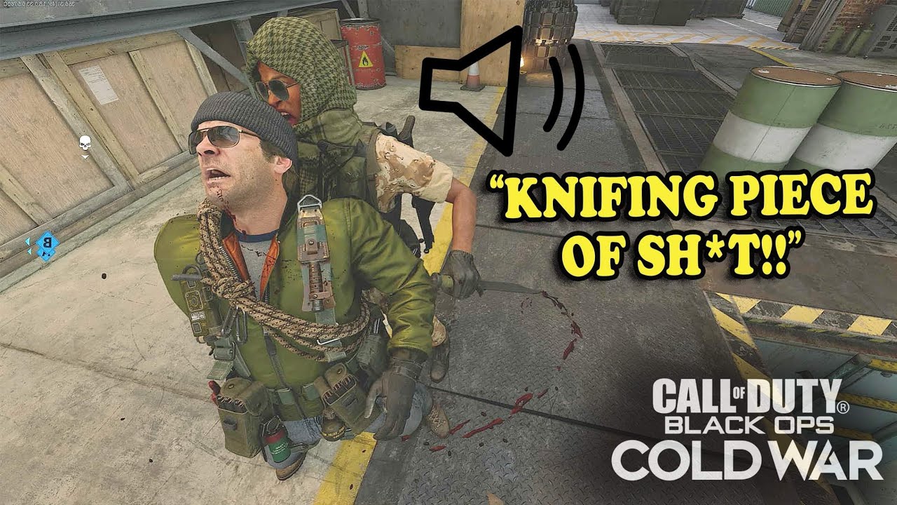 KNIFE RAGE REACTIONS  CALL OF DUTY BLACK OPS COLD WAR