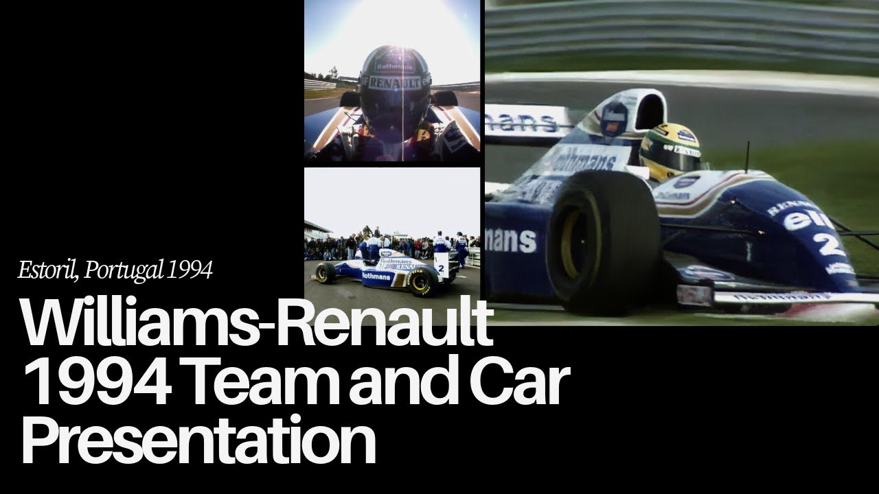 Williams 1994 Team and Car Presentation at Estoril with Ayrton Senna and Damon Hill.