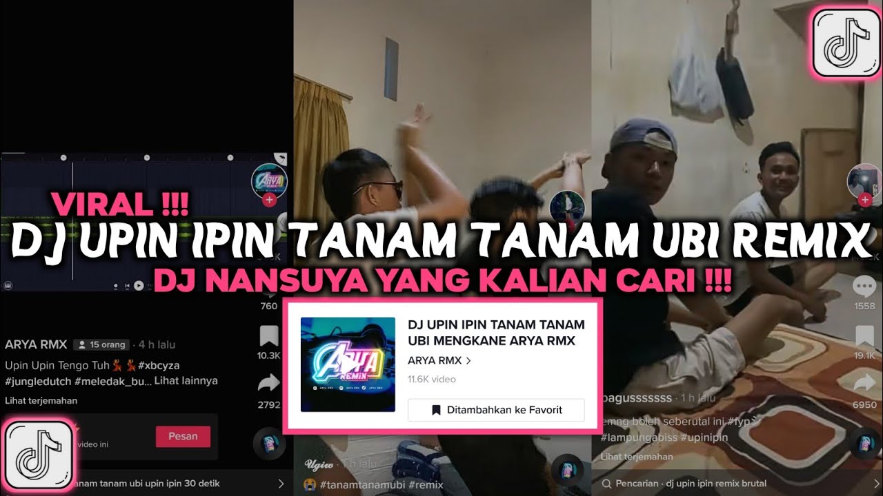 DJ UPIN IPIN TANAM TANAM UBI REMIX ARYA RMX VIRAL TIKTOK 2023
