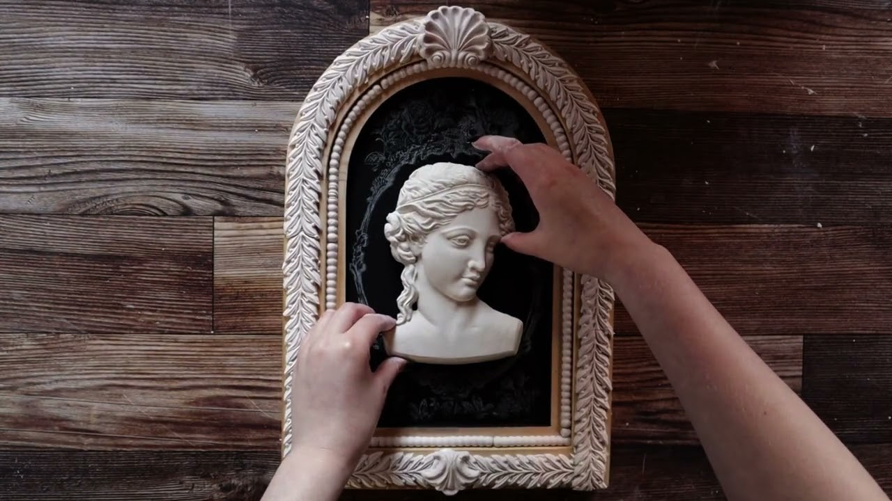 Neoclassic Wall Art with IOD Moulds