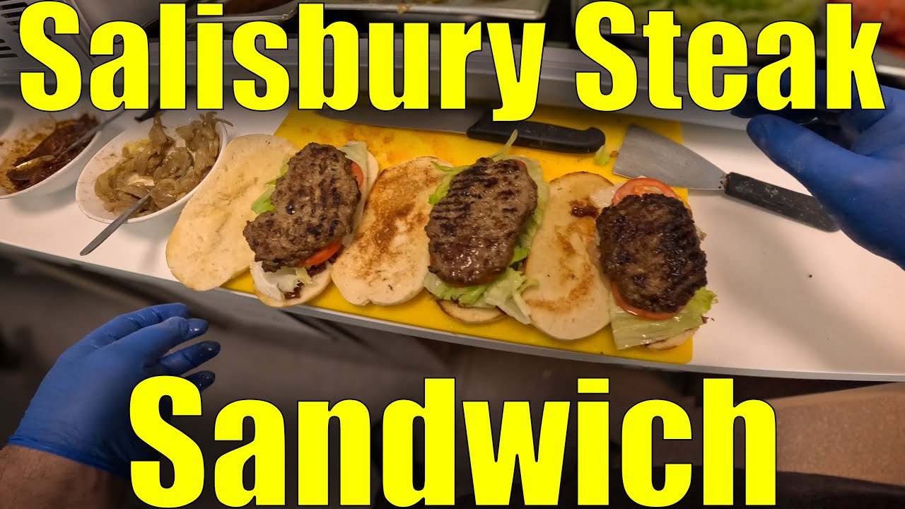 Comfort Food Classic: Salisbury Steak Sandwich 👌😊👍