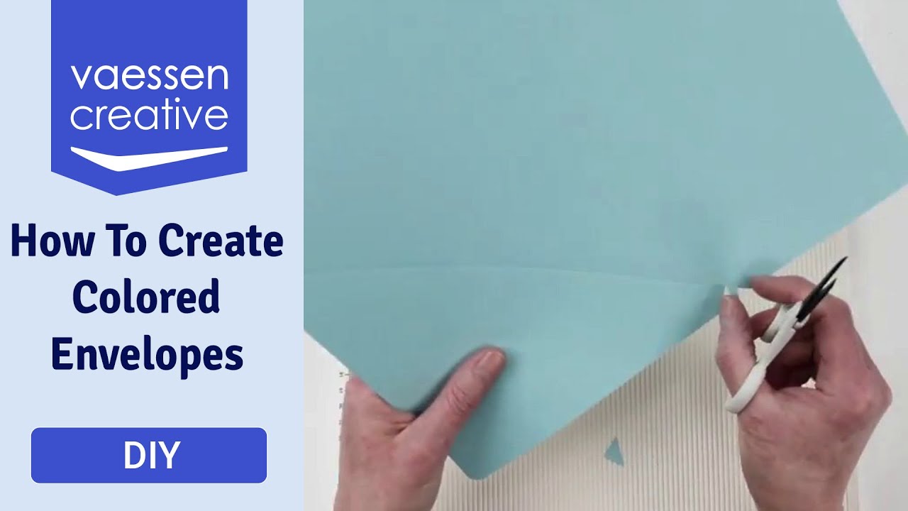 How to create colored envelopes yourself (DIY)