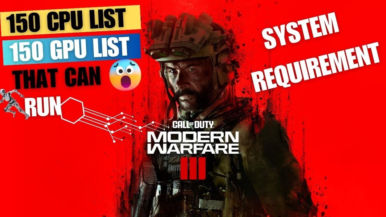 Call Of Duty Modern Warfare 3 - 2023 Minimum System Requirement
