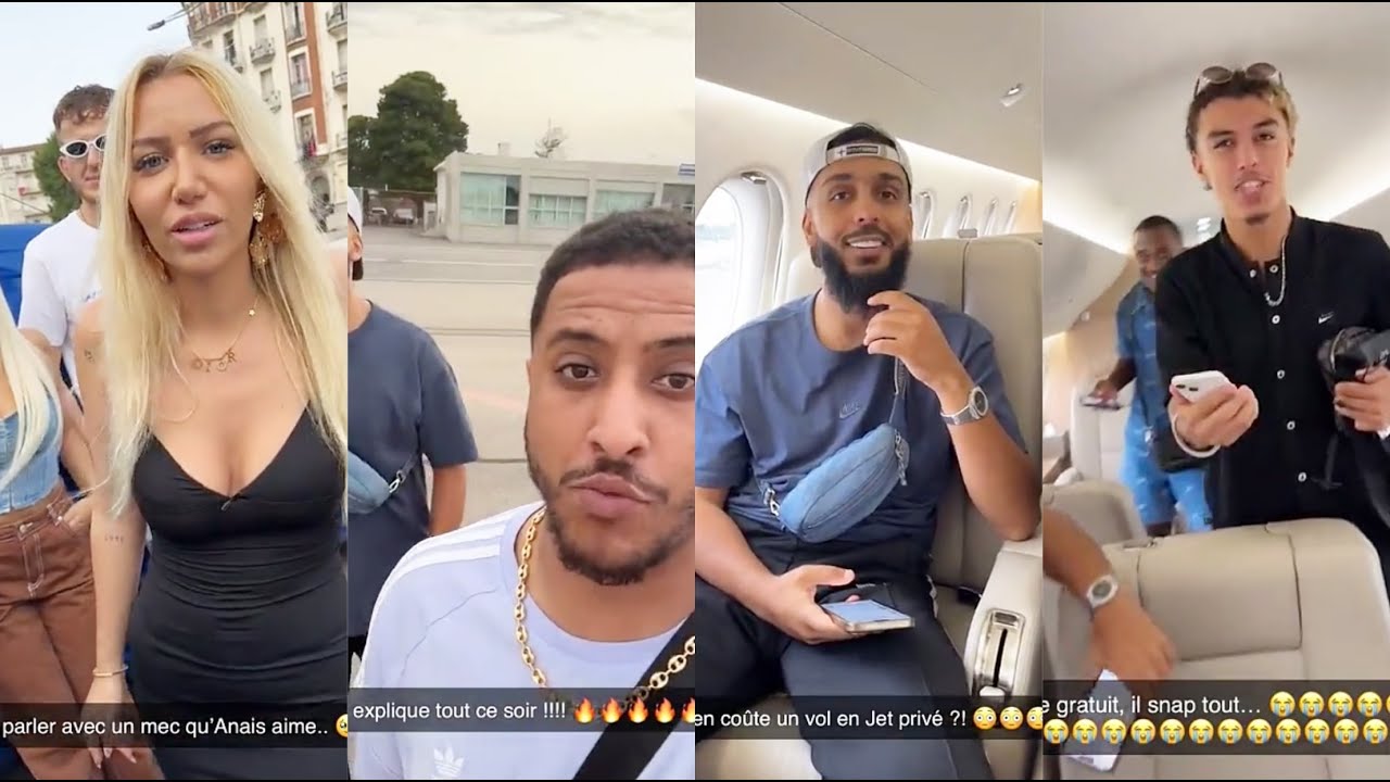 Nasdas à bord d un jet privée 🛩 avec hmi🗣🗣 - angy sur mym 😳😳😡