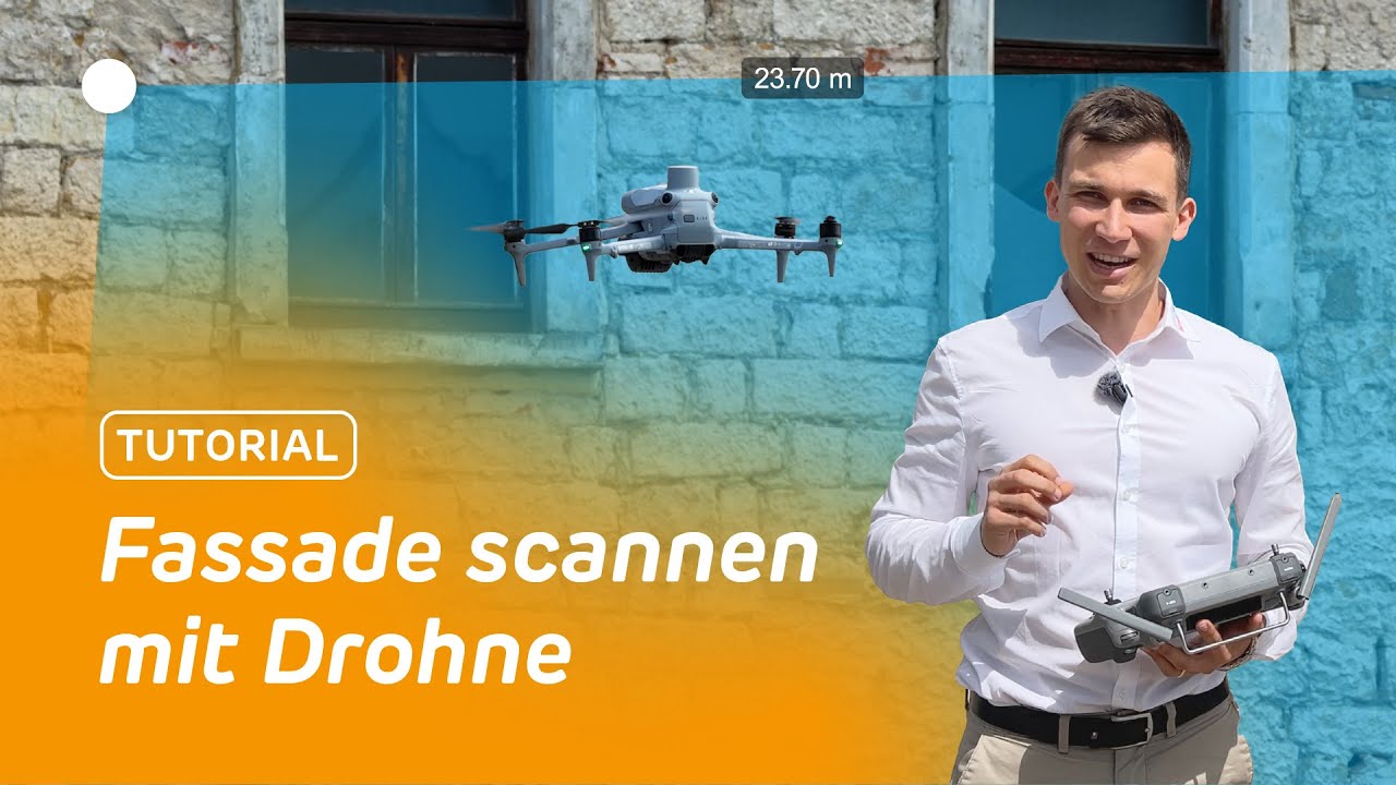 Präzise Fassadenvermessung mit DJI Enterprise Drohnen – Live-Tutorial