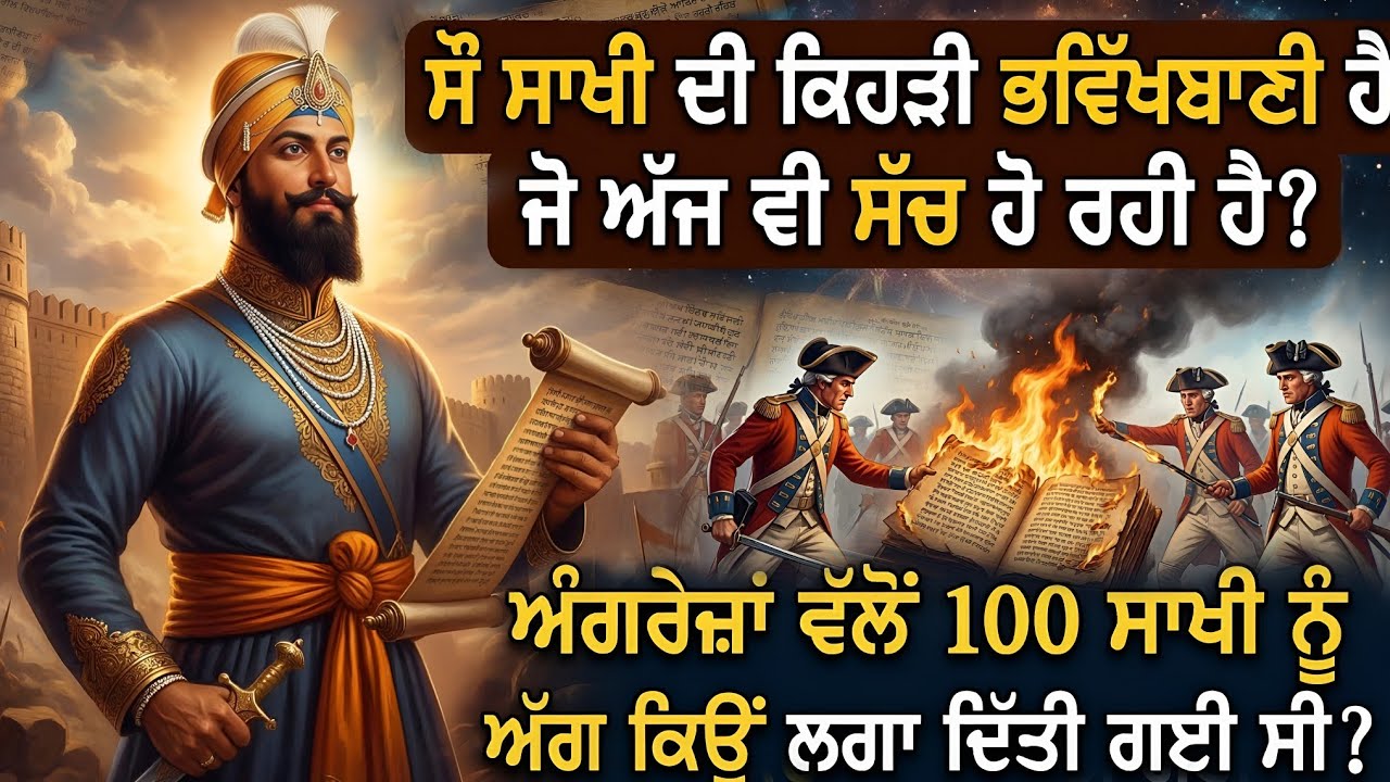 100 ਸਾਖੀ ਦੀ ਕਿਹੜੀ ਭਵਿੱਖਬਾਣੀ ਹੈ ਜੋ ਅੱਜ ਵੀ ਸਚ ਹੋ ਰਹੀ ਹੈ? || ਅੰਗਰੇਜ਼ਾਂ ਨੇ ਇਸ ਨੂੰ ਅੱਗ ਕਿਉਂ ਲਗਾ ਦਿੱਤੀ ਸੀ?