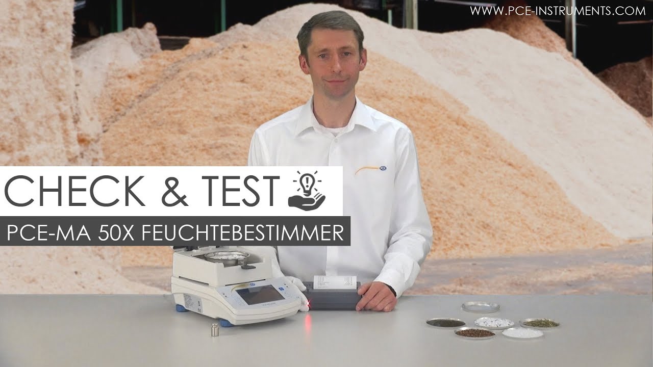 Produktvorstellung PCE-MA 50X Feuchtebestimmer | PCE Instruments
