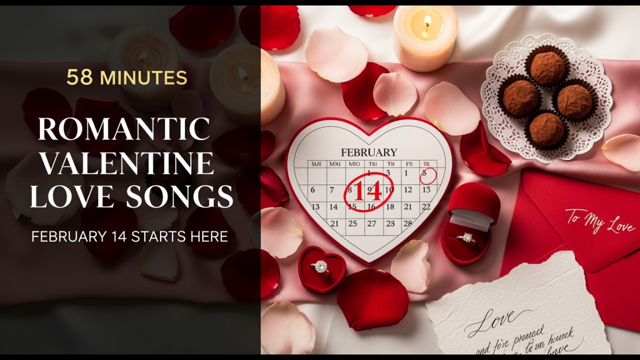 58 Minutes Romantic Valentine Love Songs | February 14 Starts Here (15 Songs) #valentines  #lovesong
